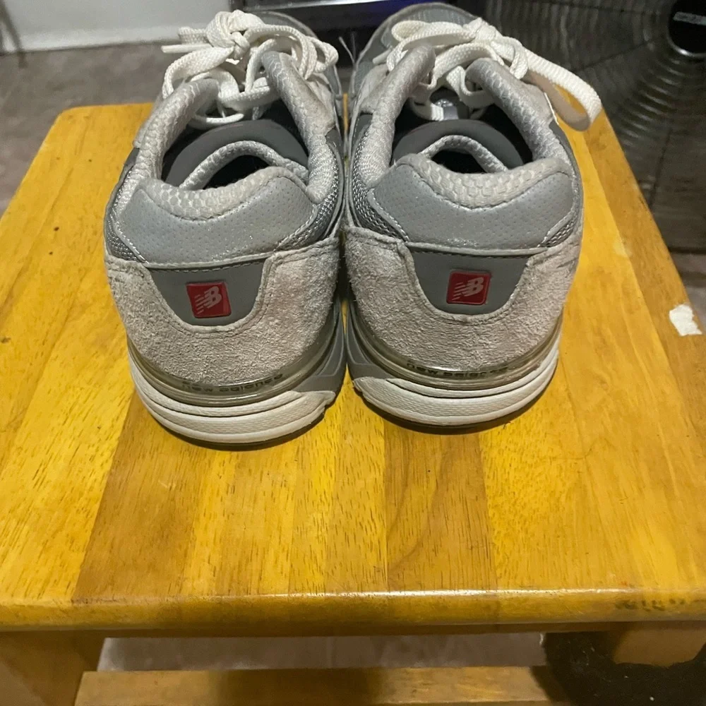 New Balance Gray and White Sneakers